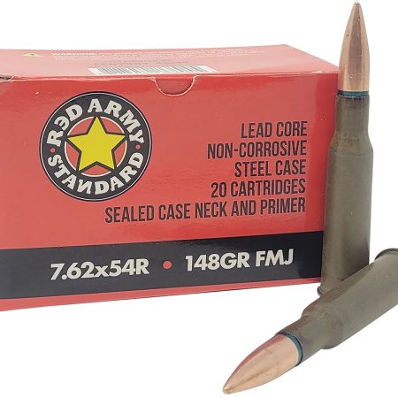 Red Army Standard AM3421   7.62x54mmR 148gr Full Metal Jacket 20 Per Box/31 Case