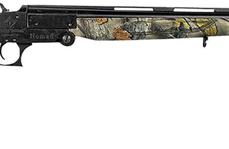 ATI G28NMD23C Nomad  28 Gauge Break Open 3" 1rd 23" Vent Rib, Black Barrel/Folding Rec, Camo Synthetic Furniture, Fiber Optic Sight, 2 Chokes