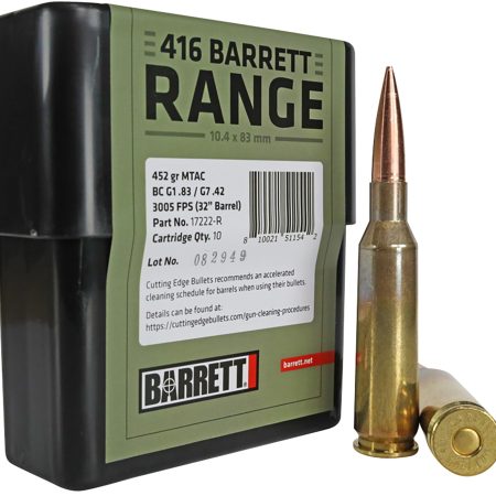Barrett 17222R Range  416Barrett 450gr MTAC 10/Box