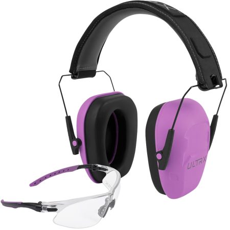 Allen 4155 Shield Ear & Eye Protection Combo 23 dB Plum