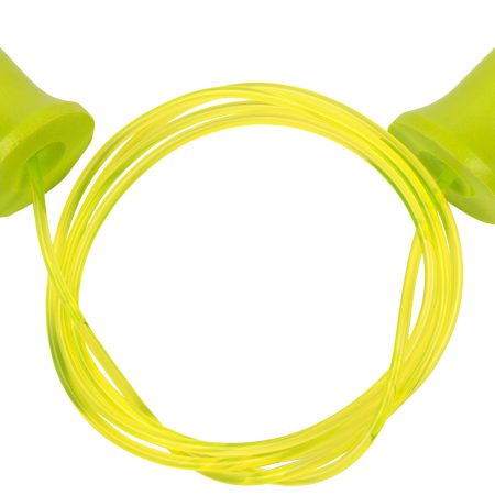 Allen 4119 Tethered Tapered Foam Ear Plugs 32 dB Yellow/Lime Green 5 Pair