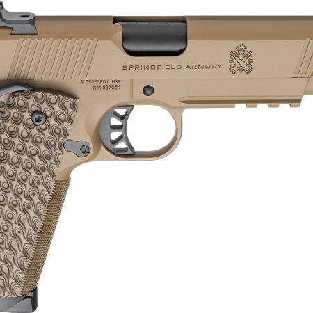 Springfield Armory PC9125LRCB 1911 TRP  45 ACP 8+1 5" Black Match Grade Barrel, Coyote Brown Cerakote Serrated Carbon Steel Slide & Frame w/Picatinny Rail & Beavertail, VZ Hydra G10 Grip