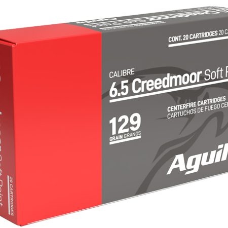 Aguila 81489AG   6.5Creedmoor 129gr InterLock Boat Tail Soft Point 20 Per Box/10 Case