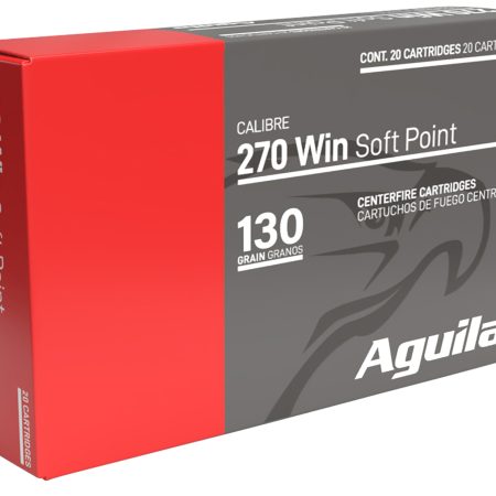 Aguila 8053AG   270Win 130gr InterLock Boat Tail Soft Point 20 Per Box/10 Case