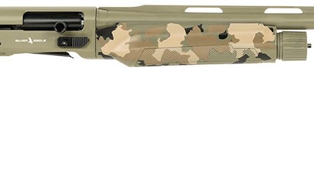 Silver Eagle Arms A21228OS3 Alpha 2  12 Gauge 3" 4+1 28" Green Cerakote Chrome Lined Vent Rib Barrel & Steel Receiver, Old School Camo Synthetic Fixed Stock