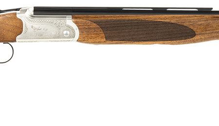 ATI ATIGKOF28SVE Cavalry  28 Gauge Break Open 2.75" 2rd, 26" Matte Blued Over/Under Vent Rib Barrel, Silver Engraved Aluminum Receiver, Fixed Oiled Turkish Walnut Walnut Stock