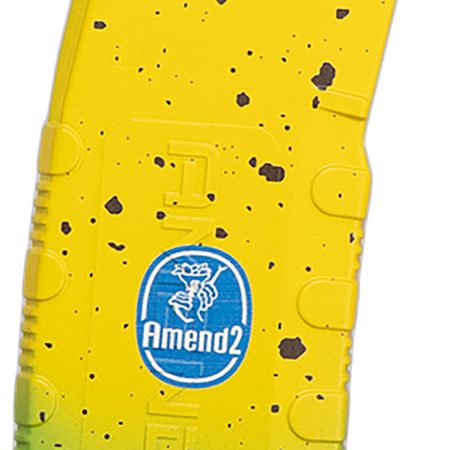 Amend2 556BANANA30 MOD-2 Banana 30rd 5.56mm Compatible w/ AR-15 Yellow/Green