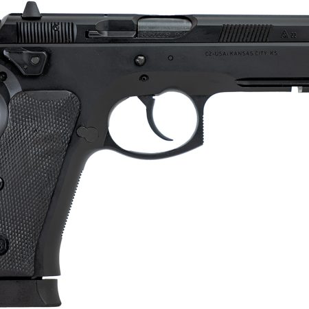 CZ-USA 89353 CZ 75 SP-01 Tactical 9mm Luger 19+1 4.60" Black Nitride Steel Barrel, Black Serrated Steel Slide, Black Polycoat Steel Frame w/Beavertail & Picatinny Rail, Black Polymer Grip