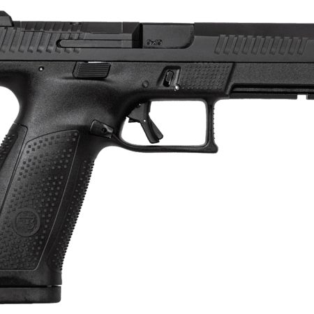 CZ-USA 01550 P-10 F  9mm Luger 10+1 5.10" Black Steel Barrel, Black Nitride Optic Ready/Serrated Steel Slide, Black Polymer Frame w/Picatinny Rail, Ambidextrous