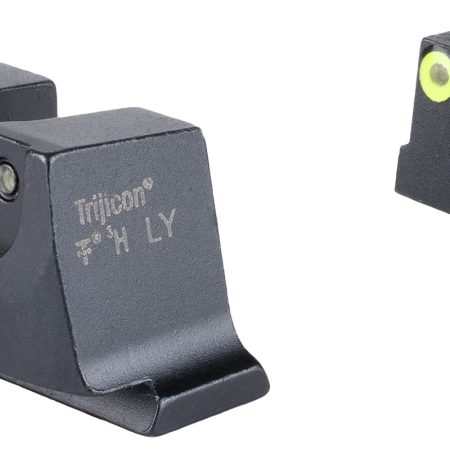 Trijicon SA240C601149 Suppressor/Optic Height Sights  Green/Tritium Yellow Outline Front Sight-Green/Tritium Black Outline Rear Sight Smith & Wesson M&P C.O.R.E./ M&P M2.0