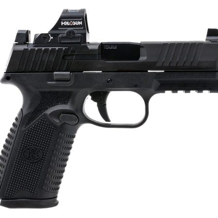 FN 66101857 510 MRD Full Size 10mm Auto 15+1, 4.10" Black Target Crown Steel Barrel, Black PVD Optic Cut/Serrated Steel Slide & Polymer Frame w/Picatinny Rail, Ambidextrous