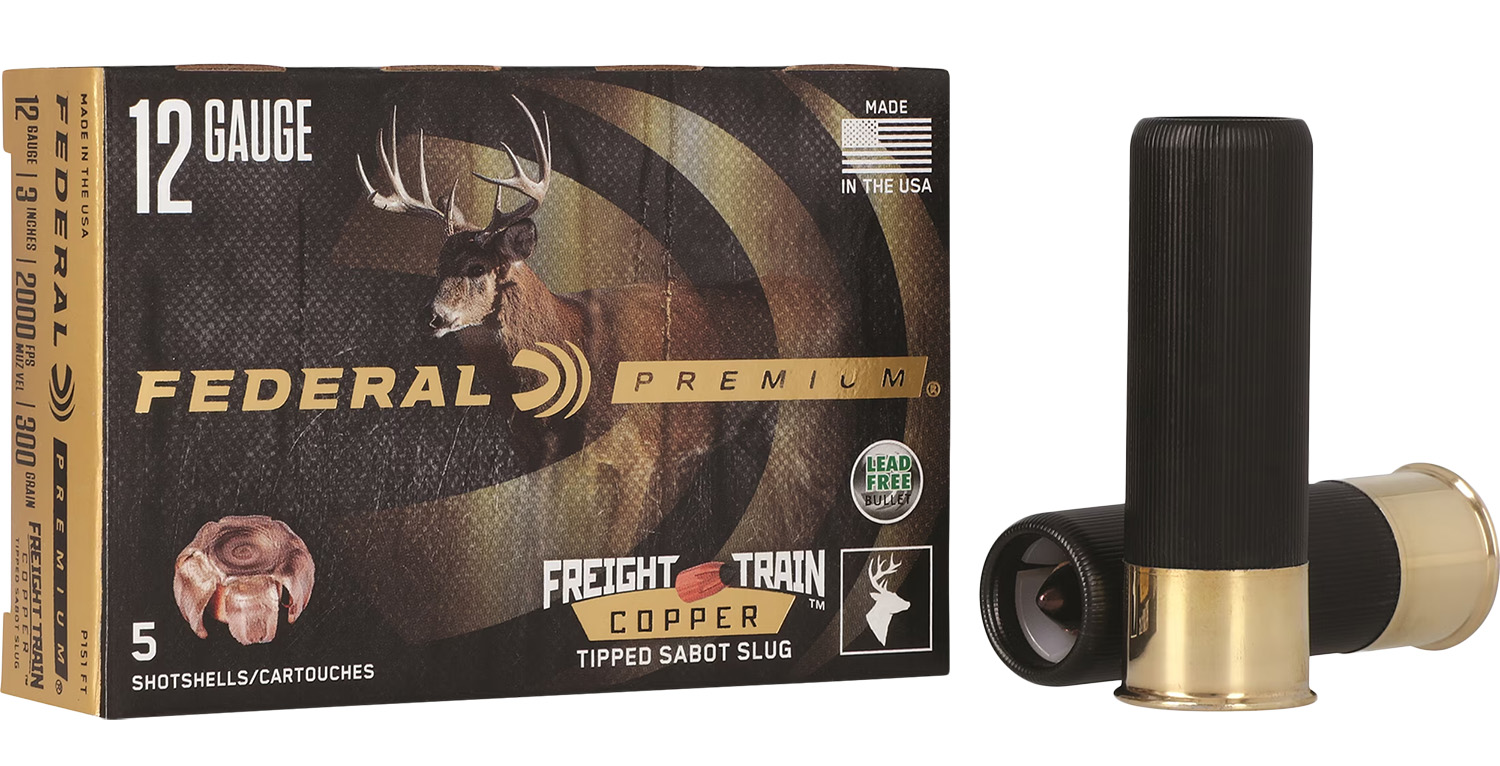 Federal P151FT Premium Freight Train 12Gauge 3" SlugShot 5 Per Box/10 Case