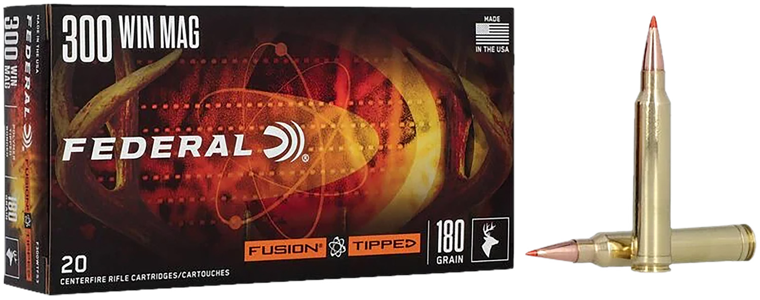 Federal F300WTFS3 Fusion 300WinMag 180gr Bonded Soft Point 20 Per Box/10 Case