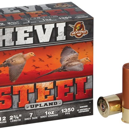 HEVI-Shot HS61227  Upland 12Gauge 2.75" 1oz 7Shot 25 Per Box/10 Case