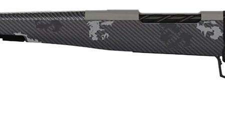 Fierce Firearms ROG7PRC22GPLH Carbon Rogue Full Size 7mm PRC 3+1 22" Carbon Fiber Threaded Barrel, Glacier Cerakote Steel Drilled & Tapped Receiver, Phantom Camo Fixed Carbon Fiber Stock, Left Hand