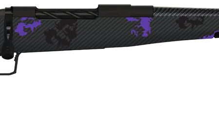 Fierce Firearms ROGM308WIN20BP Mini Rogue  308 Win 4+1 20" Hand Lapped/Match Grade Barrel, Black Cerakote Steel Receiver, Purple Camo Mini Rogue w/Adj Comb & Picatinny Rail Carbon Fiber Stock