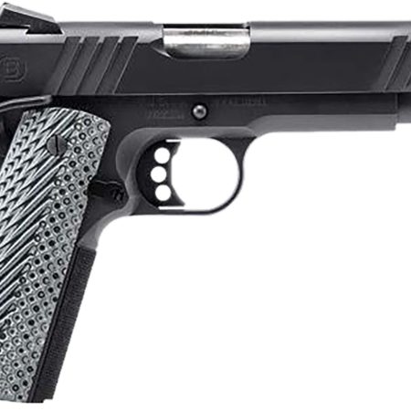 Bersa B19117050BBBB B1911 Onyx Full Size Frame 45 ACP 8+1 5" Stainless Steel Barrel, Black Serrated Steel Slide, Black Stainless Steel Frame w/Beavertail, Gray VZ Grip, Ambidextrous