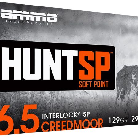 Ammo Inc 65CM129SPA20 Hunt  6.5Creedmoor 129gr Soft Point 20 Per Box/10 Case