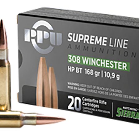 TR&Z PPMK308  Supreme Line 308 Win 168 gr Sierra MatchKing BTHP 20 Per Box/ 10 Case