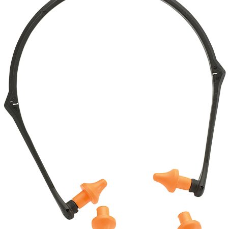 Browning 12686 Banded Earplugs  Plastic 22 dB Folding Black/Orange