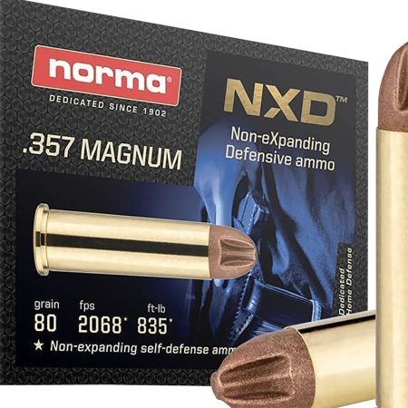 Norma Ammunition 611640020   357Mag 80gr NXD 20 Per Box/10 Case