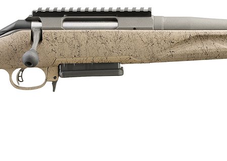 Ruger 46928 American Ranch Gen II Full Size 6.5 Creedmoor 3+1 16.10" Cobalt Cerakote Spiral Threaded Barrel, Picatinny Rail Steel Receiver, Flat Dark Earth Splatter Adj Comb Synthetic Stock