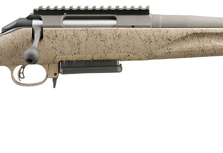 Ruger 46929 American Ranch Gen II Full Size 308 Win 3+1 16.10" Cobalt Cerakote Spiral Threaded Barrel, Picatinny Rail Steel Receiver, Flat Dark Earth Splatter Adj Comb Synthetic Stock