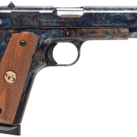 Charles Daly 440.178 1911 Field Grade Full Size Frame 45 ACP 8+1 5" Stainless Steel Barrel, Color Case Serrated Steel Slide, Frame w/Beavertail, Checkered Walnut Grip