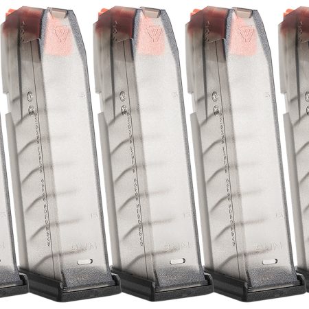Strike Industries GMAG19X5   15rd Compatible w/ Glock 19/26 Gen3-5 Translucent Smoke 5 Pack