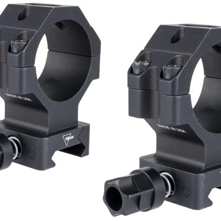 Trijicon AC22075 Scope Rings with Q-LOC Technology  Matte Black  35mm  Extra High