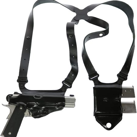 Galco MCII870B Miami Classic II Shoulder System Black Full Grain Leather