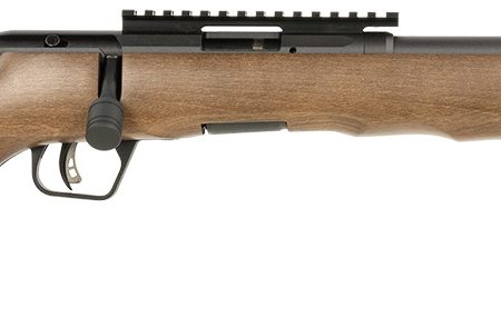 Savage Arms 70517 B Series Timber 22 WMR 10+1 16.50" Matte Black Threaded Barrel, Matte Black Picatinny Rail Carbon Steel Receiver, Woodgrain Fixed Thumbhole Stock