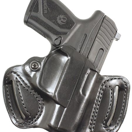 DeSantis Gunhide 086BA1ZZ0 Mini Slide  Black Leather Fits Rost Martin RMIC Belt Loop Mount Right Hand