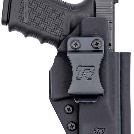 Rounded Gear RGUNVRSLSTNDRDBLK Universal Kydex  IWB Black Kydex Belt Clip Fits Standard Sized Handguns Right Hand