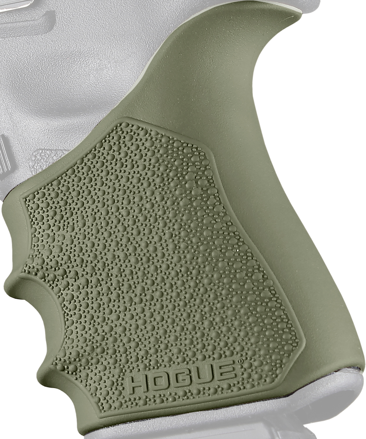 Hogue 17041 Grip Sleeve Handall Beavertail OD Green Rubber