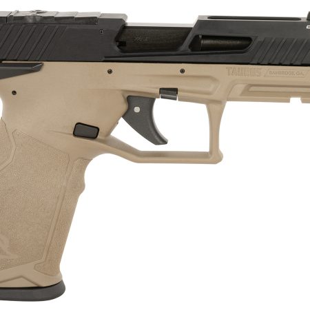 Taurus 1-2TX22P141F TX22 T.O.R.O Gen 2 Full Size Frame 22 LR 22+1 4.10" Matte Black Threaded Barrel, Optic Ready/Serrated Slide, FDE Polymer Frame w/Picatinny Rail, Right Hand