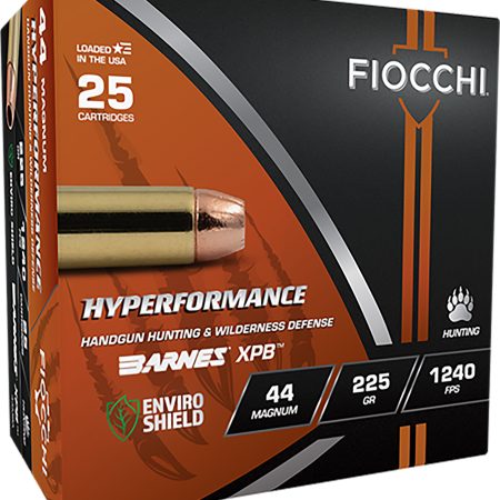 Fiocchi 44MBA Hyperformance  44RemMag 225gr XPB 25 Per Box/8 Case