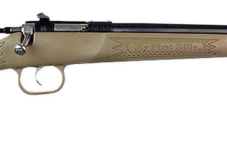 Crickett KSA235 My First Rifle  22 S/L/LR Single Shot 16.10" Blued Barrel & Receiver, Desert Tan Synthetic Fixed Stock