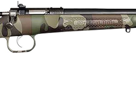 Crickett KSA2170 My First Rifle Gen2 22 S/L/LR Single Shot 16.10" Blued Barrel & Receiver, M81 Woodland Camo Synthetic Fixed Stock, EZ Loader