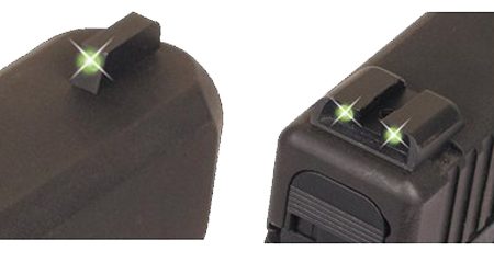 TruGlo TG231S1 Tritium  Black | Green Tritium Front Sight Green Tritium Rear Sight