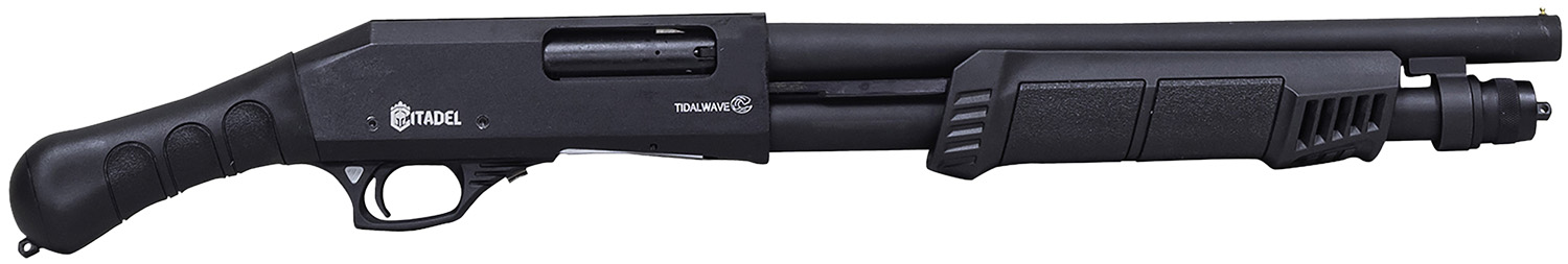 Citadel CBTW1214 Boss Tidalwave 12 Gauge Pump 3" 5+1 14.75" Black Bore Barrel, Black Receiver w/3/8" Dovetail, Fixed Black Synthetic Stock