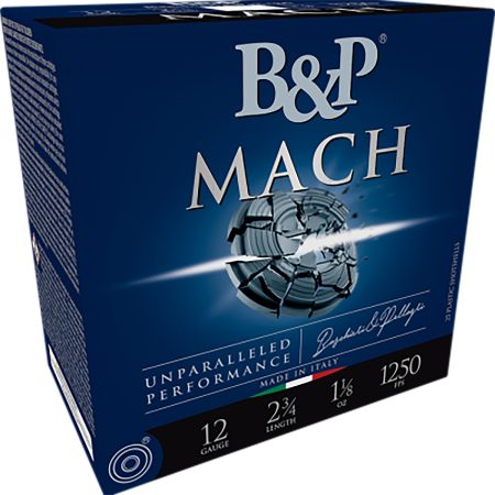 B&p Ammunition 12B78F29 Mach  12Gauge 2.75" 7/8oz 9Shot 25 Per Box/10 Case
