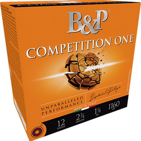 B&p Ammunition 12B18CP8 Competition One  12Gauge 2.75" 1 1/8oz 8Shot 25 Per Box/10 Case