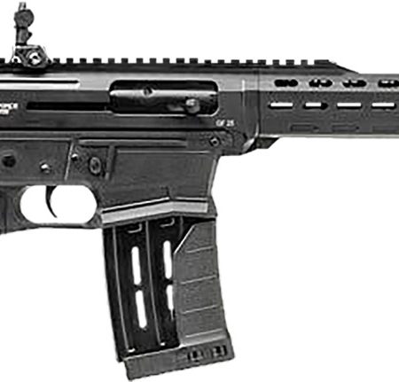 Gforce Arms GF251220 GF25  12 Gauge Semi-Auto 3" 5+1 20" Black Cerakote Spiral Threaded Barrel, Black Cerakote Picatinny Rail Aluminum Receiver, Black Adjustable Synthetic Stock  w/Black Rubber Grip