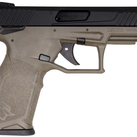Taurus 1-TX22141O10 TX22  Full Size Frame 22 LR 10+1 4.10" Matte Black Threaded Barrel, Matte Black Serrated Slide, OD Green Polymer Frame w/Picatinny Rail, Textured Grip
