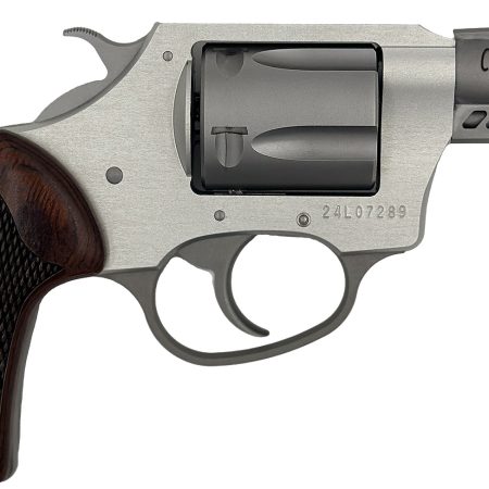 Charter Arms 53802 Coyote  Small 380 ACP 5 Shot 2" Ported Stainless Steel Barrel, Stainless Steel Cylinder, Anodized Aluminum Frame, Rosewood Checkered Grip, Exposed Hammer