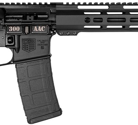 Diamondback DB175AB002 DB15  300 AAC Blackout 30+1 16" Black Nitride Black Hardcoat Anodize Picatinny Rail Aluminum Receiver, 15" M-LOK Handguard, Black Carbon Fiber Stock, Black Magpul Grip