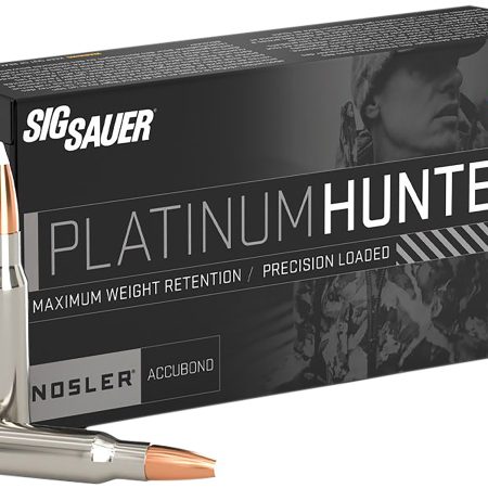 Sig Sauer E65CMPH14020 Platinum Hunter  6.5Creedmoor 140gr Bonded Polymer Tip 20 Per Box/10 Case