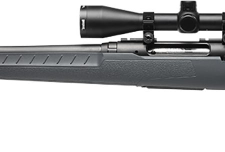 Savage Arms 32250 Axis 2 XP Combo Compact 243 Win 4+1 20" Matte Black Heavy Sporter Barrel & Drilled & Tapped Carbon Steel Receiver, Fixed Matte Gray Synthetic Stock, Left Hand, Boresighted 3-9x40mm