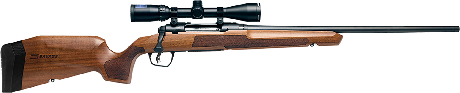 Savage Arms 32265 Axis 2 XP Combo 25-06 Rem 4+1 22" Matte Black Sporter Barrel & Drilled & Tapped Carbon Steel Receiver, Ergonomic Hardwood Stock, Right Hand, Boresighted 3-9x40mm Scope